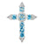 Swiss Blue Topaz Cross Pendant