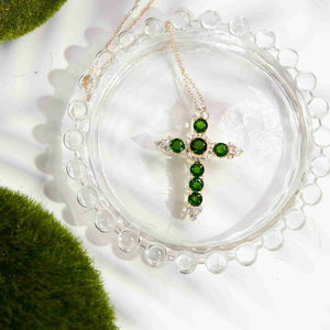 Christmas Cross Necklace