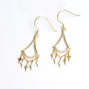 Crossed Stars-Earrings