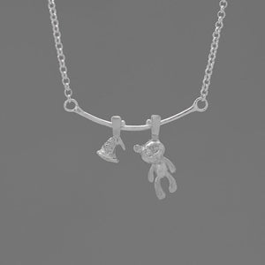 Muppet Bear Silver Necklace