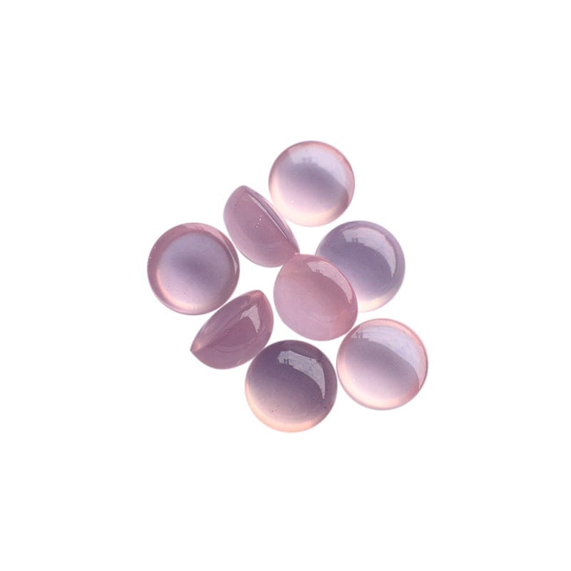 Natural Pink Crystal Gemstone Cabochons Round