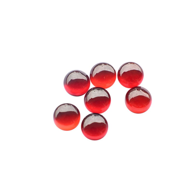 Natural Orange Garnet Gemstone Cabochons Round