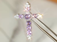 Light Amethyst Cross Pendant