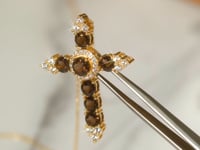 Smoky Quartz Cross Pendant