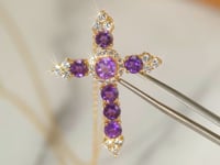 Amethyst Cross Pendant