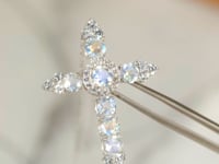 Moonstone Cross Pendant