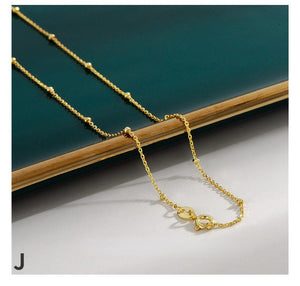 Accessories-Sterling Silver18k Gold Plated Basic Chain Necklace