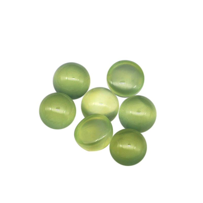 Natural Prehnite Round Gemstone Cabochons