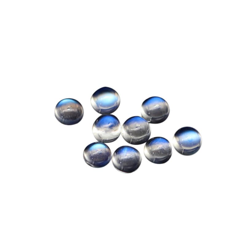 Natural Blue Moonstone Gemstone Cabochons round