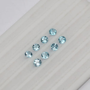 Natural Sky Blue Topaz Round