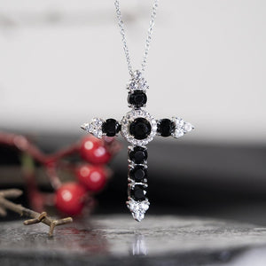 Black Onyx Cross Pendant