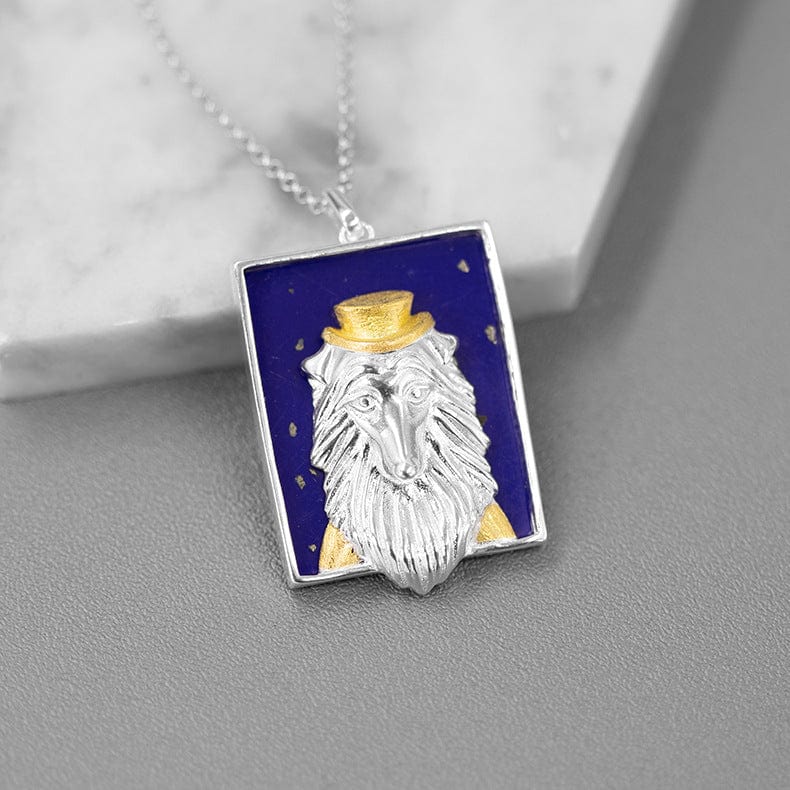 Collie Portrait Pendant