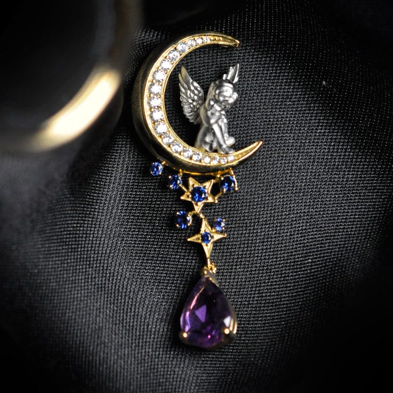 Amethyst Angel Pendant