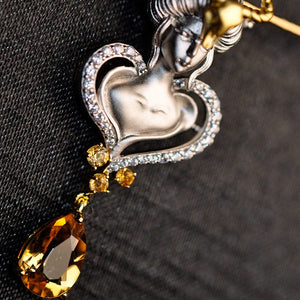 Citrine Bullhead Pendant