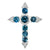 London Blue Topaz Cross Pendant