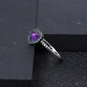 Amethyst Heart Ring