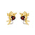 Cute Angel Garnet Earrings