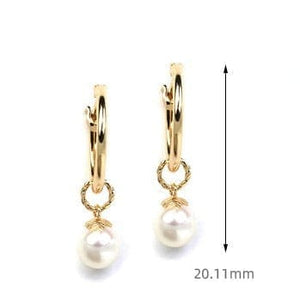 Minimalist Pearl Earrings