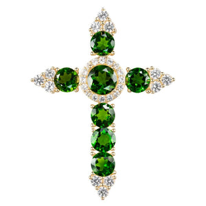 ‘Green Garden’Collection Cross Pendant