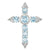 Sky Blue Topaz Cross Pendant