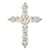 White Topa Cross Pendant