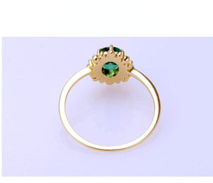 Green Crystal Ring