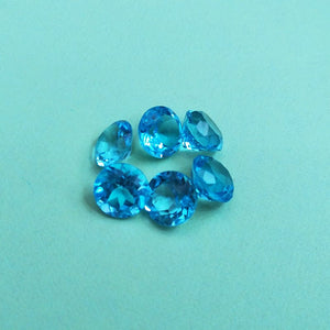 Natural  Swiss Blue Topaz Round