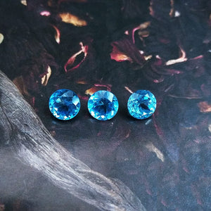 Natural  Swiss Blue Topaz Round