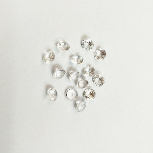 Natural White Topaz Round