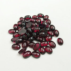 Natural Pyrope Garnet Gemstone Cabochons Oval