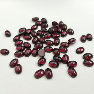 Natural Pyrope Garnet Gemstone Cabochons Oval