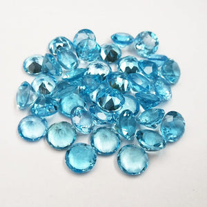 Natural  Swiss Blue Topaz Round