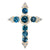 London Blue Topaz Cross Pendant