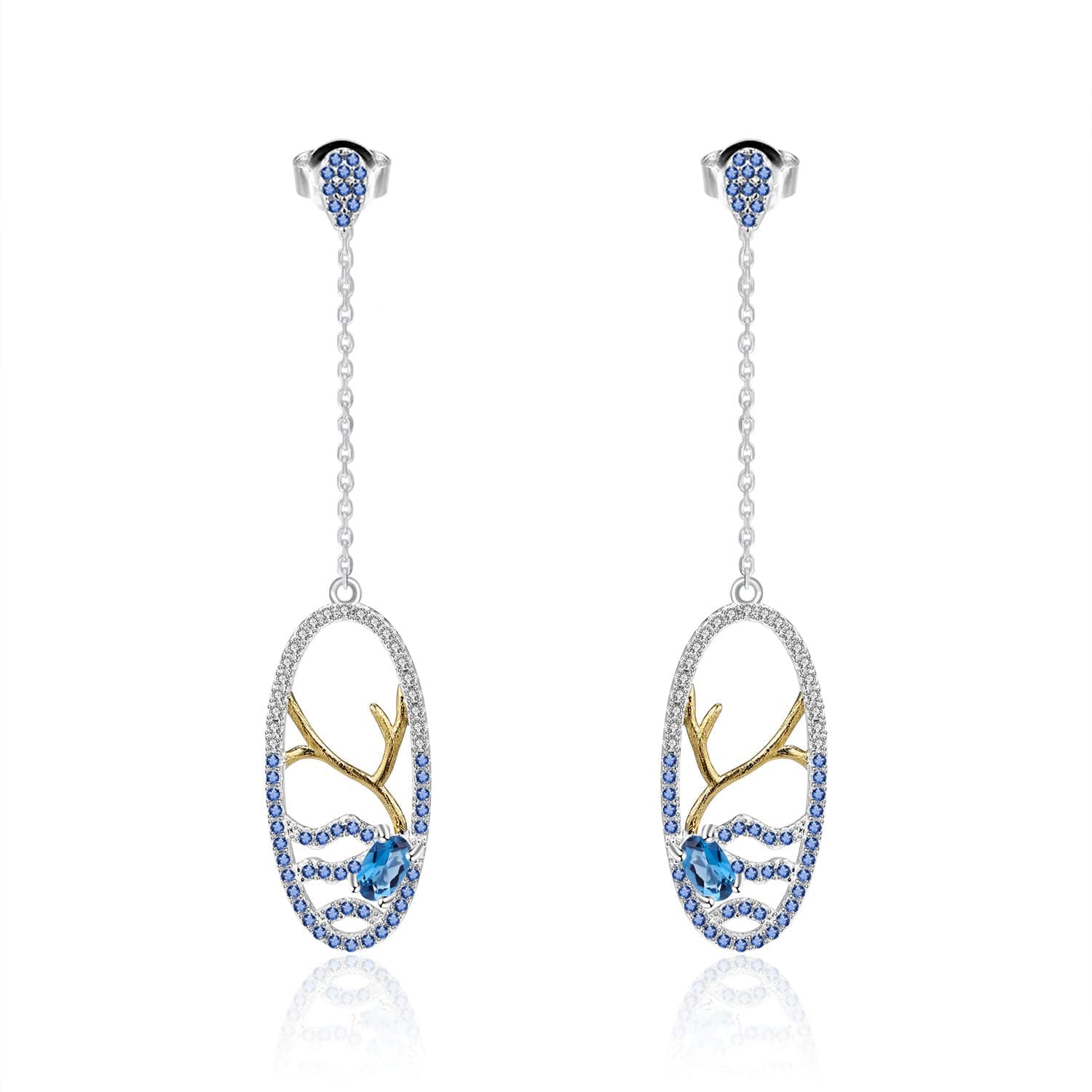 Ocean Romance Topaz Earrings