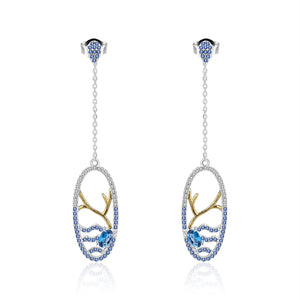 Ocean Romance Topaz Earrings