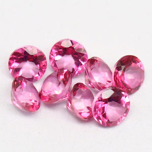 Natural Pink Topaz Round