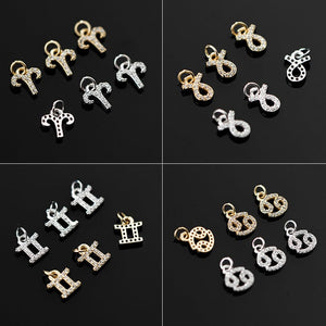 Accessories-Zirconia 12 Zodiac Pendants