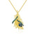 London Blue Topa Feather Pendant