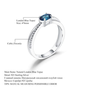 London Blue Topaz Twister Ring