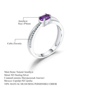 Amethyst Twister Ring