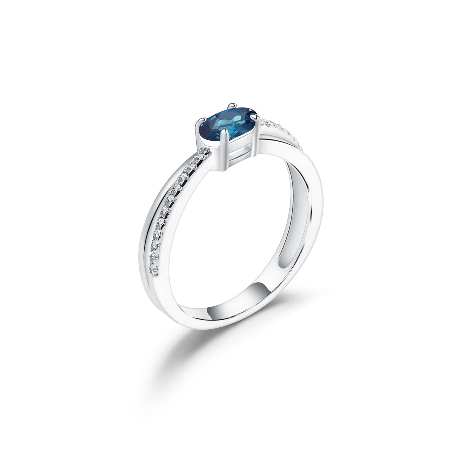 London Blue Topaz Twister Ring