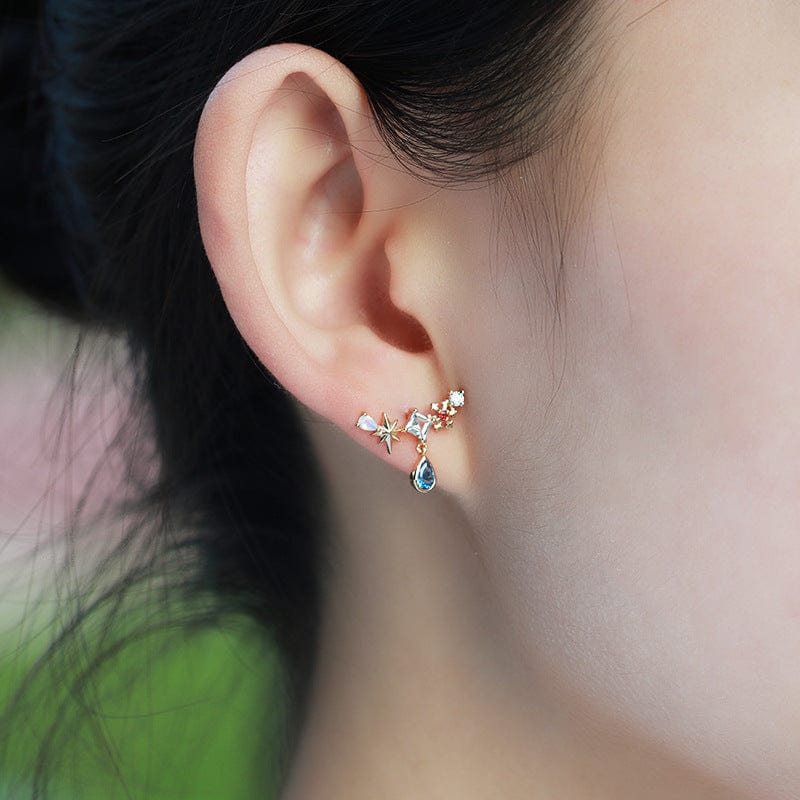 Amusement Park Blue Spinel Drop Earrings