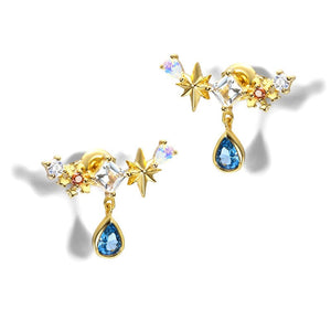 Amusement Park Blue Spinel Drop Earrings