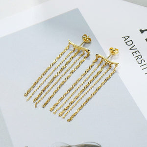 Long Swinging Tassel Earrings