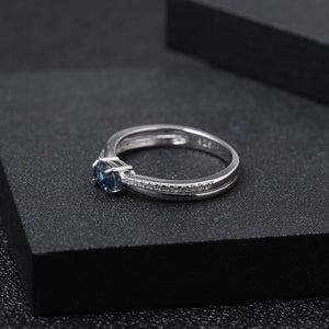 London Blue Topaz Twister Ring