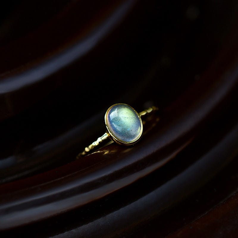 Oval Labradorite Ring