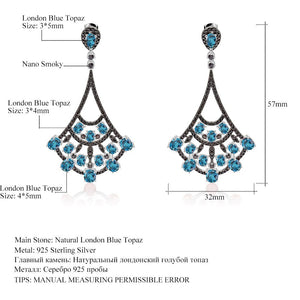 Drop-shaped Gemstone Earrings