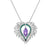 Amethyst/Chrysoprase  Feather Pendant