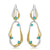 Twist Chrysoprase  Drop Earrings