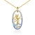 Attention-grabbing Openworked Figure Topaz Pendant